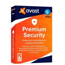 Avast PREMIUM SECURITY 5PC / 12Meses
