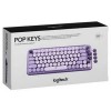 Teclado Logitech Pop Keys Multi-device Wireless/BT Cosmos Lavender Lilac
