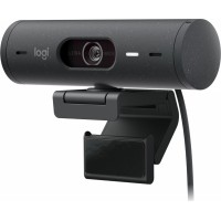 Camara Web Logitech Brio 500 Full HD 1080p, Encuadre Automático, Black