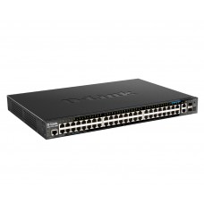 Switch D-Link Smart DGS-1520-52MP, 44 PoE Gb, 4 PoE 2.5G, 2x10G, 2SFP+, 370W, L3