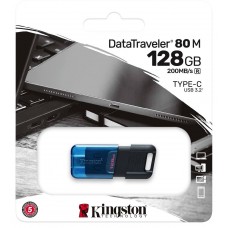 Memoria USB-C Kingston DataTraveler 80 M, 128GB, 200MB/s