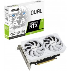 T. Video Asus Dual GeForce RTX 3060 White Edition 8GB GDDR6, 128bits