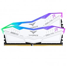 Memoria RAM TEAMGROUP T-Force Delta White RGB, 48GB (2x24GB), 7200MHz, DDR5 DIMM, CL34