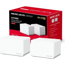 Sistema inalámbrico Mercusys Halo H70X, Wi-Fi 6, Mesh, AX1800, 2-pack, Dual Band, 1800Mbps
