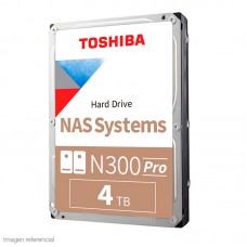 Disco duro Toshiba N300, 4TB NAS, SATA 6.0Gb/s, 7200rpm, 256MB Cache, 3.5"
