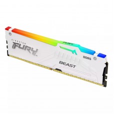 Memoria Kingston FURY Beast RGB, 16GB DDR5-5200 MHz, CL-40, 1.25V, White