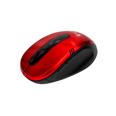 Mouse Usb Klip Xtreme Wireless KMW-330RD Rojo, Inalambrico, 6 Botones