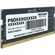 Memoria P/Notebook DDR5 16gb/4800 CL40 Sodimm Patriot