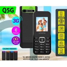 Celular UNONU Q5G, 3G, 1.8", 600 Mah, Verde