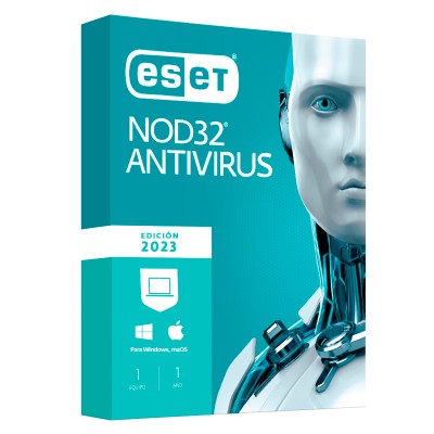 Software Eset NOD32 Anti-Virus Edicion 2023 para 1 PC, Licencia 1 año