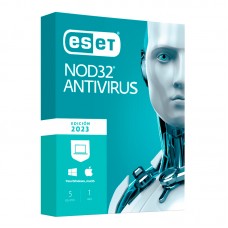 Software Eset NOD32 Anti-Virus Edicion 2023 para 5 PCs, Licencia 1 año
