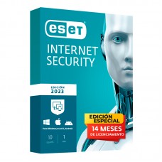 Software Eset Internet Security Edicion 2023 para 10 PCs, Licencia 1 año.