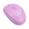 Mouse óptico inalámbrico Teros TE5075P, Color Purpura, 1600 dpi, receptor USB