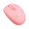 Mouse óptico inalámbrico Teros TE5075R, color Rosado, 1600 dpi, receptor USB
