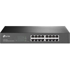 Switch Gigabit Ethernet TP-Link TL SG1016DE, 16 RJ-45 GbE 10/100/1000 Mbps, 10.22W