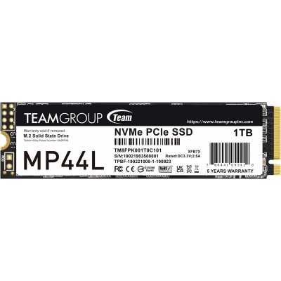 SSD Teamgroup MP44L, 1TB, M.2 PCIe Gen4 x4, NVMe 1.4, 5000MB/s