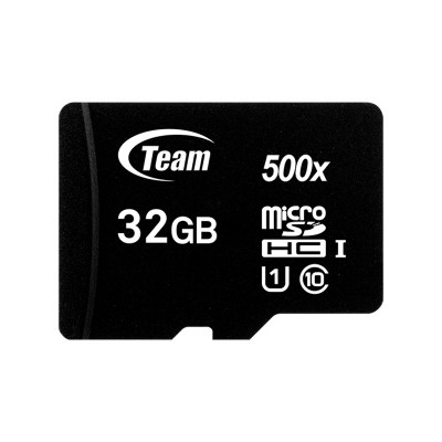 Memoria MICROSDHC 32GB CL.10 U1 + ADAP. Team Group (TUSDH32GCL10U03)