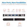 Dock HUB Tripp-Lite U442DOCK5DGY, USB-C / HDMI, USB-A, GbE, Card Reader, USB-C, PD