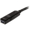 Cable Extensor Startech USB 3.0 SuperSpeed Activo de 10m - USB A Macho a Hembra - Negro
