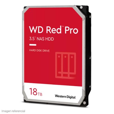 Disco duro Western Digital Red Pro NAS, WD181KFGX, 18TB, SATA, 7200rpm, 3.5", 512MB