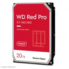 Disco duro Western Digital Red Pro NAS, WD201KFGX, 20TB, SATA, 7200rpm, 3.5", 512MB