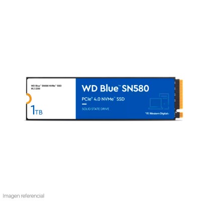 Unidad de estado solido Western Digital Blue SN580, 1TB M.2 2280, PCIe