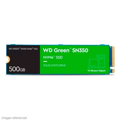 Unidad de estado solido Western Digital Green SN350 NVMe, 500GB M.2