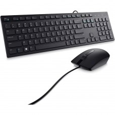 Kit de Teclado y Mouse Dell, Alámbrico, USB, Negro