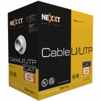 Cable UTP Nexxt Solutions CAT6 en Bobina tipo CM - Gris, 23AWG, 305m
