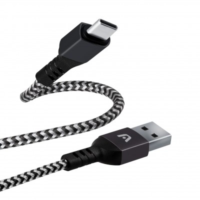 Cable Tipo-c a USB 2.0 Nylon Trenzado Dura Form Argomtech 1.8M/6FT, Negro, ARG-CB-0025BK