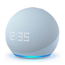 Parlante Inteligente Amazon Alexa Echo Dot de 5ª generación - Blanco con Reloj