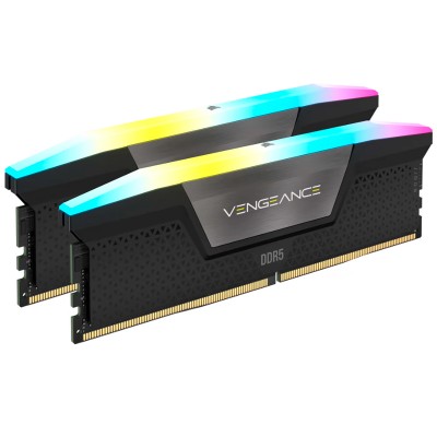 Kit de Memoria Corsair Vengeance RGB de 64 GB (2 x 32 GB) DDR5 DRAM, 5200MHz, C40