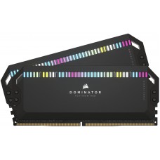 Kit de Memoria Corsair Dominator Platinum RGB, 32GB (2*16GB), DDR5, 6200 MHz, C-36, Negro