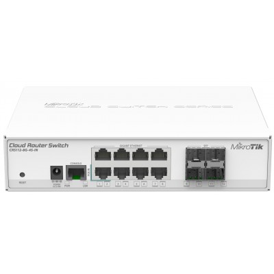 Switch 12 Puertos MikroTik CRS1128G4SIN, 8 ports Ethernet, 4 ports SFP
