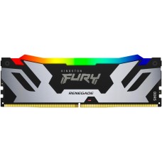 Memoria RAM Kingston FURY Renegade RGB DDR5, 7200MHz, 24GB, Non-ECC, CL38, XMP, Plata