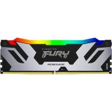 Memoria RAM Kingston FURY Renegade RGB DDR5, 6400MHz, 24GB, Non-ECC, CL32, XMP, Plata