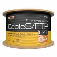 Cable SFTP Nexxt Solutions Cat6a en Bobina tipo LSZH - Azul, 23 AWG, 305m