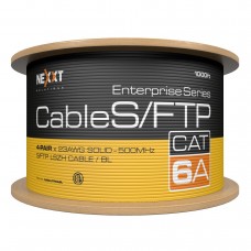 Cable SFTP Nexxt Solutions Cat6A en Bobina tipo LSZH - Gris, 23 AWG, 305m