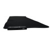 Mouse pad Teros TE3013G, USB a tipo C, acabado elegante, Negro, dimensiones 800x300x4mm
