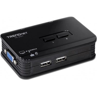 Trendnet TK-207K. Switch KVM 2 puertos USB (incluye 2 cables kvm)
