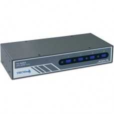 Trendnet TK-404KR, Switch KVM 4 puertos DVI / PS2 con audio (incl. 4 cables)