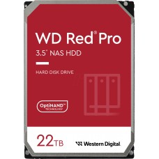 Disco Duro para NAS Western Digital WD Red Pro 3.5'', 22TB, SATA III, 6 Gbit/s, 7200RPM, 512MB Cache