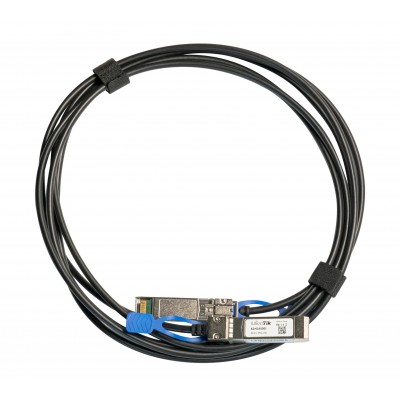 Cable MikroTik XSDA0001, conexion directa SFP 1G and SFP+ 10G y 25G SFP28