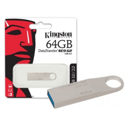 Memoria USB Flash Kingston DataTraveler SE9 G2, 64GB, USB 3.0
