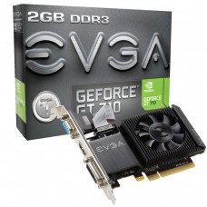 Tarjeta de video EVGA Nvidia GeForge GT 710, 2GB DDR3 64-bit