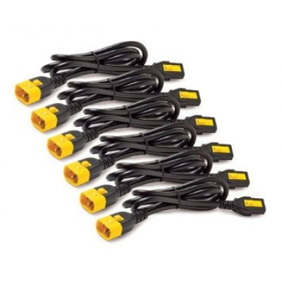 Kit de cables de alimentacion APC AP8706S-WW , 6 cables, locking, C13 a C14, 1.83 MTS