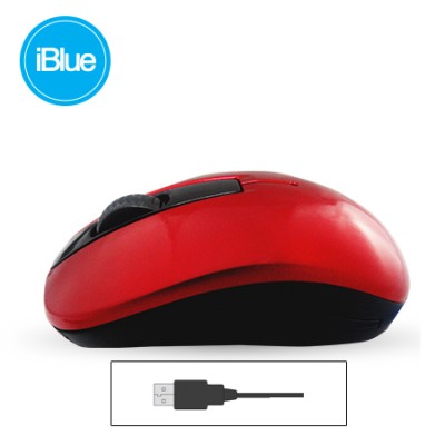 Mouse Iblue Optical Usb Red