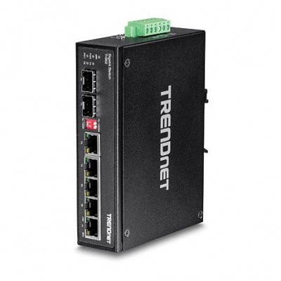 Trendnet Ti-G62 Switch Industrial 6 Puertos Gigabit Din - Rail