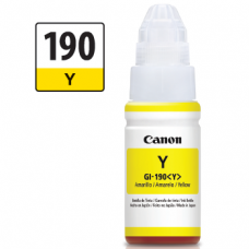 Botella de tinta Canon GI-190 Y, amarillo.