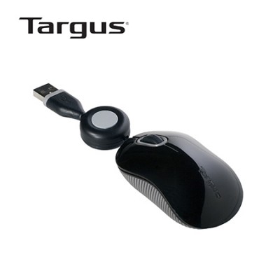 Mouse Targus Compact Blue Trace Optical Retractable Black